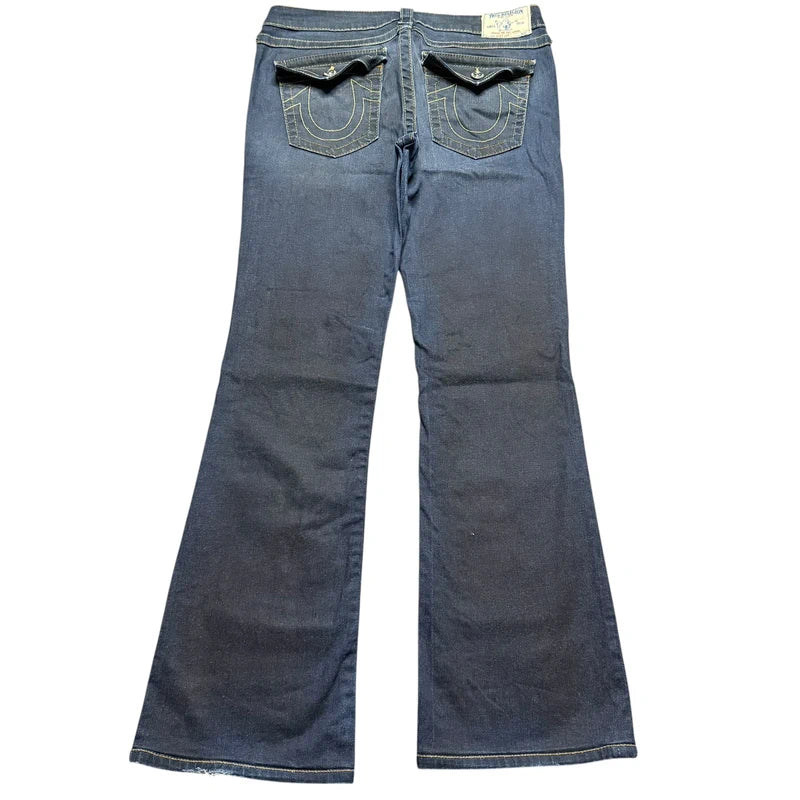True Religion flared/bootcut low waist women designer jeans(w30)