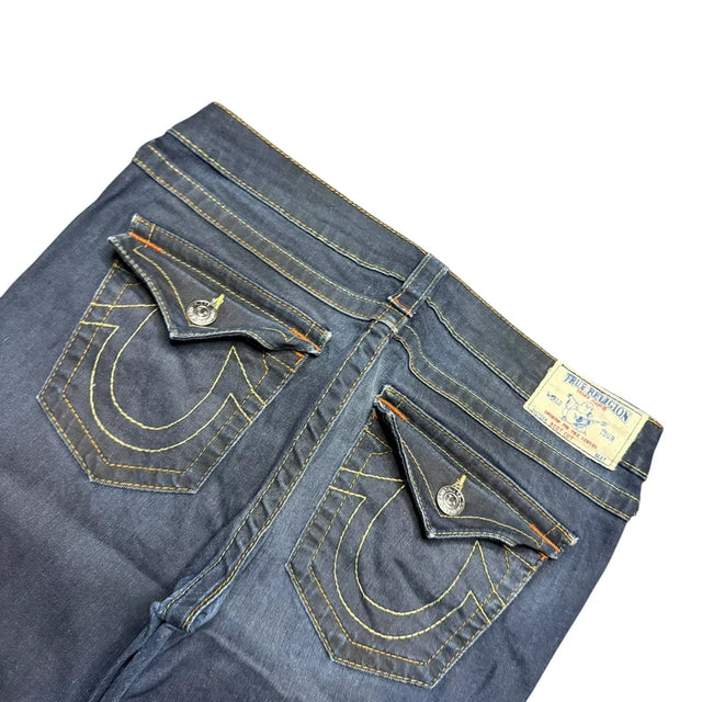 True Religion flared/bootcut low waist women designer jeans(w30)