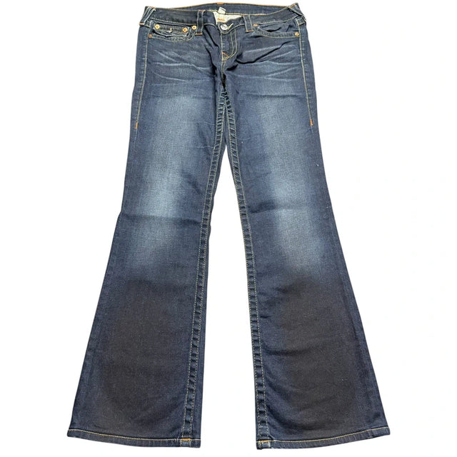True Religion flared/bootcut low waist women designer jeans(w30)