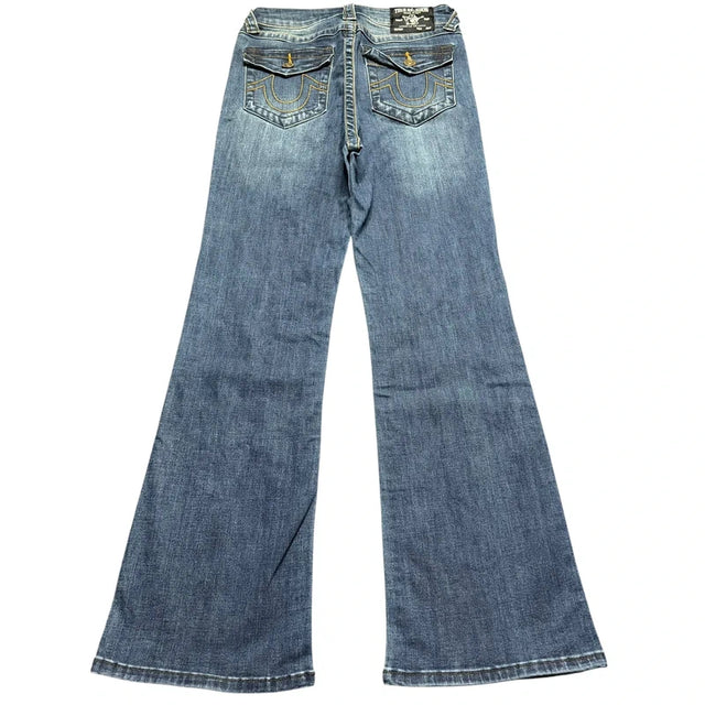 True Religion flared/bootcut women designer jeans(w26)
