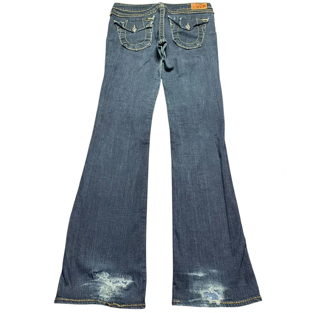 True Religion flared/bootcut low waist women designer jeans(w30)