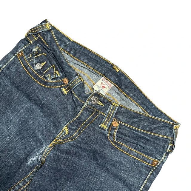 True Religion flared/bootcut low waist women designer jeans(w30)