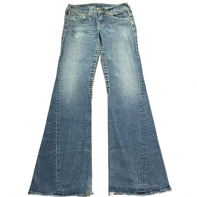 True Religion flared/bootcut low waist women designer Jeans(w30)