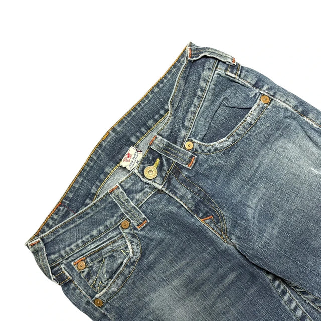 True Religion flared/bootcut low waist women designer Jeans(w30)