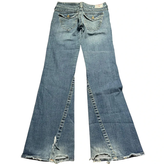 True Religion flared/bootcut low waist women designer Jeans(w30)