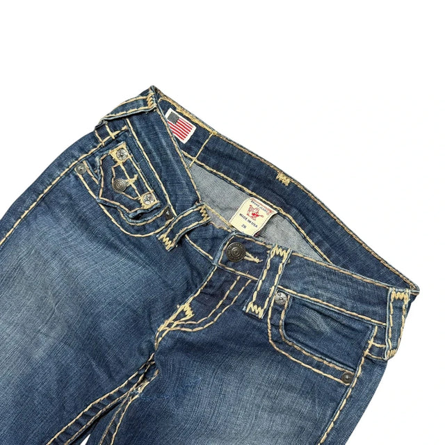 True Religion straight leg low waist women designer jeans(w26)