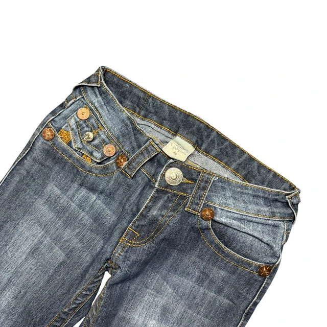 True Religion Straight leg low waist women designer Jeans(w25)