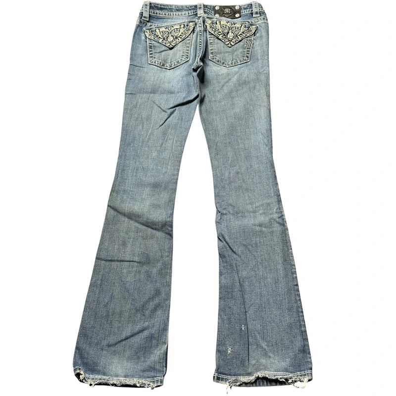 Miss me flared/bootcut low waist women designer Jeans(w28)