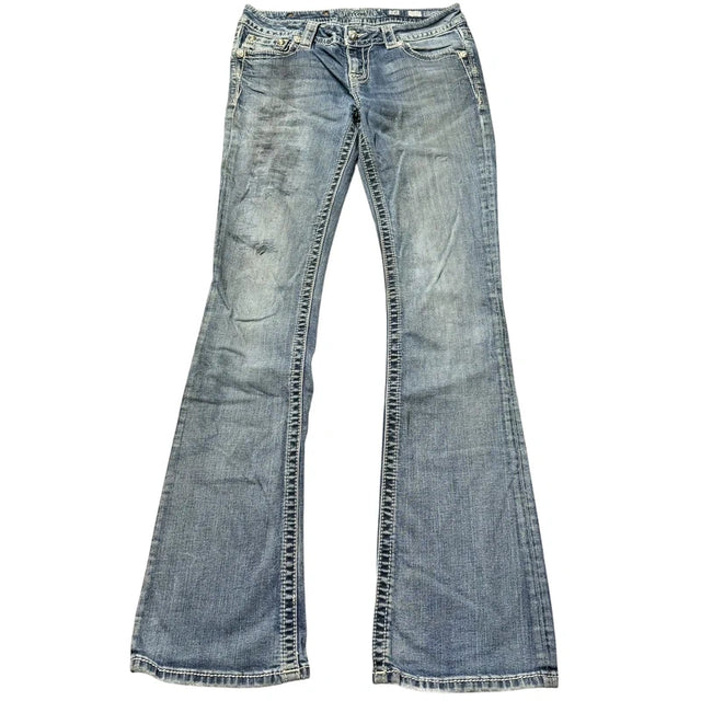 Miss me flared/bootcut low waist women designer Jeans(w28)