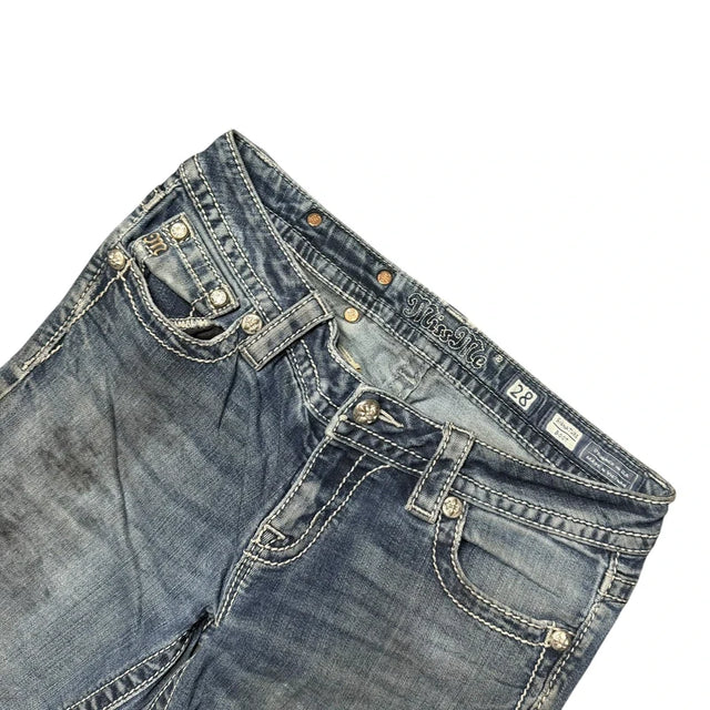 Miss me flared/bootcut low waist women designer Jeans(w28)