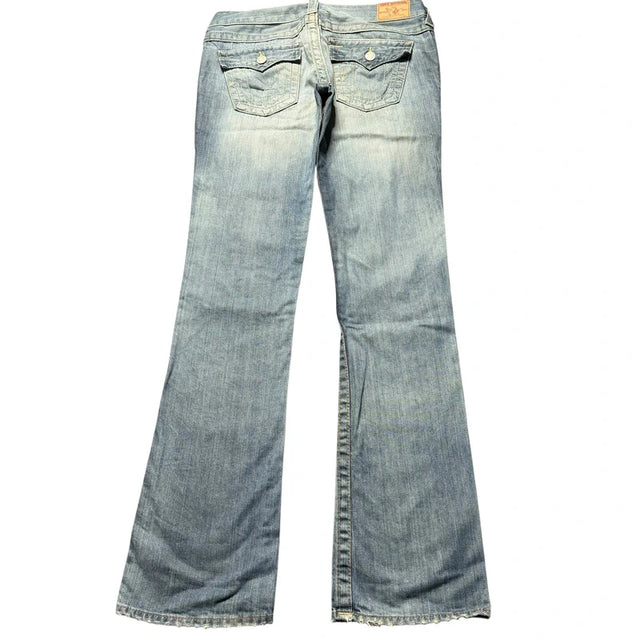 True Religion flared/bootcut low waist women designer jeans(w30)