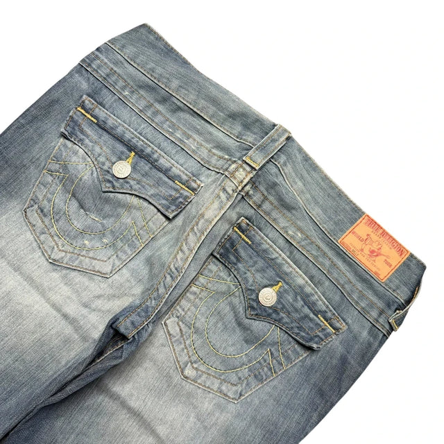 True Religion flared/bootcut low waist women designer jeans(w30)