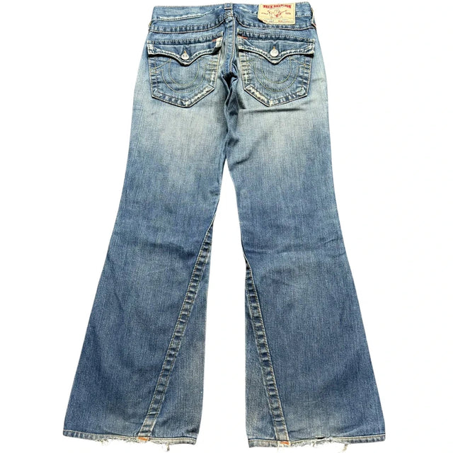 True Religion flared/bootcut low waist women designer jeans(w29