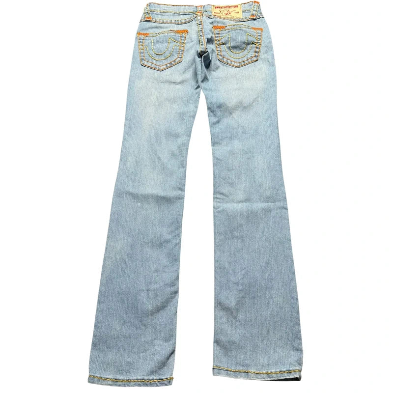 True Religion straight leg low waist women designer Jeans(w26)