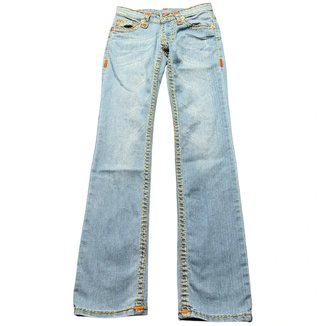 True Religion straight leg low waist women designer Jeans(w26)
