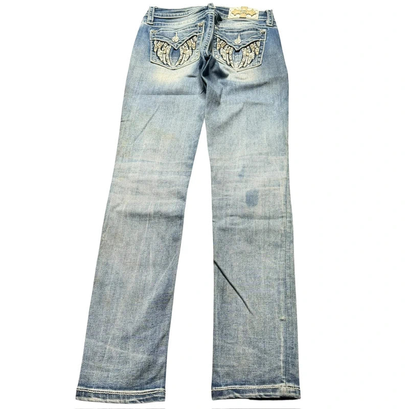 Miss me low waist women designer skinny jeans(w26)