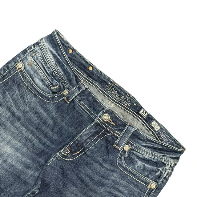 Miss me straight leg low waist women designer Jeans(w31)