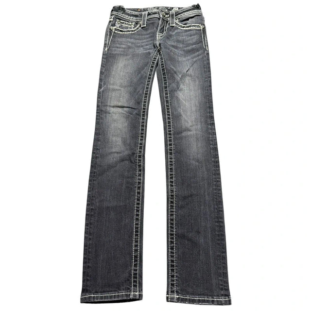 Miss me low waist women designer slim Straight Jeans(w25)