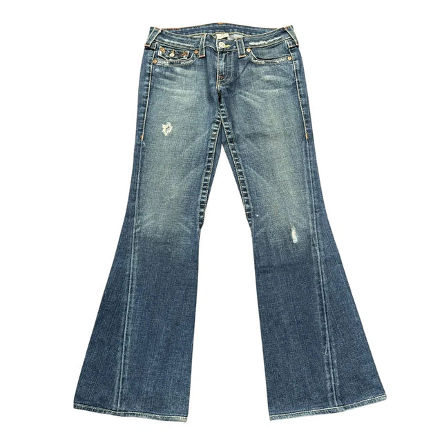 True Religion flared/bootcut low waist Women Designer jeans(w29)