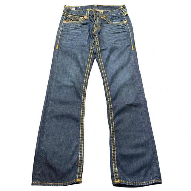 True Religion baggy/straight leg unisex Designer jeans(w32)