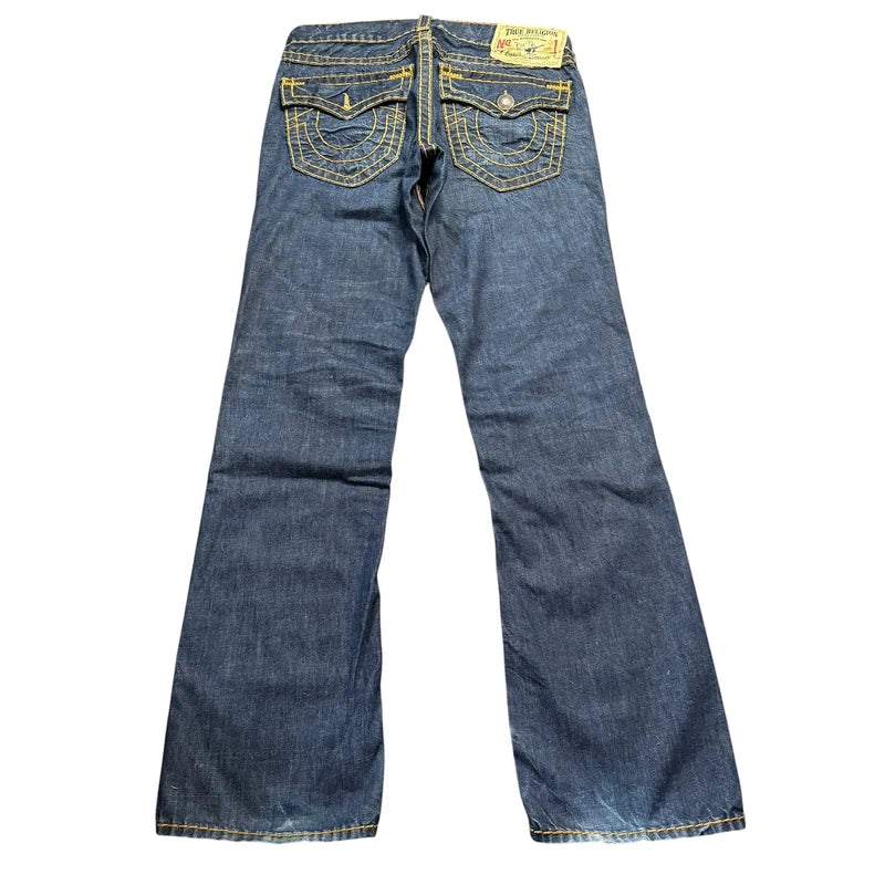 True Religion baggy/straight leg unisex Designer jeans(w32)