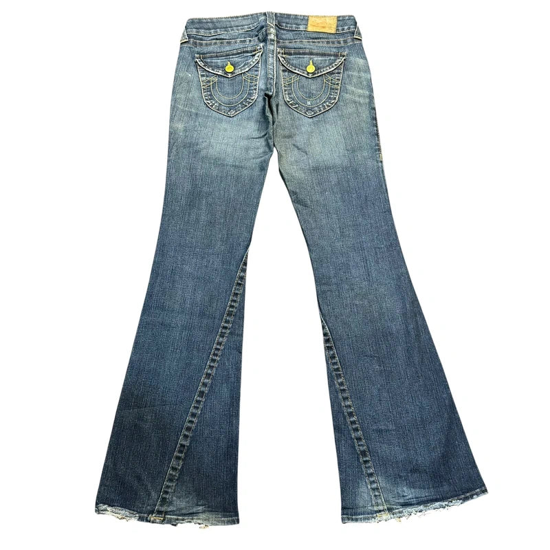 True Religion flared/bootcut low waist Women Designer jeans(w29)