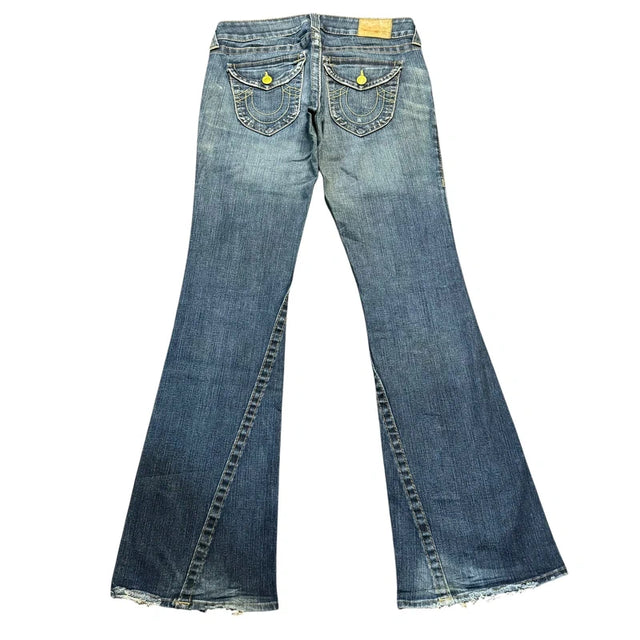 True Religion flared/bootcut low waist Women Designer jeans(w29)