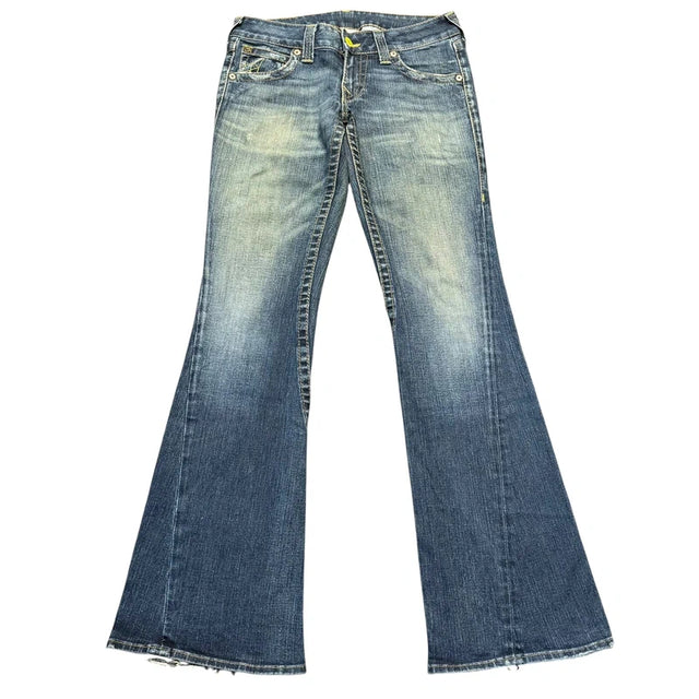 True Religion flared/bootcut low waist Women Designer jeans(w29)
