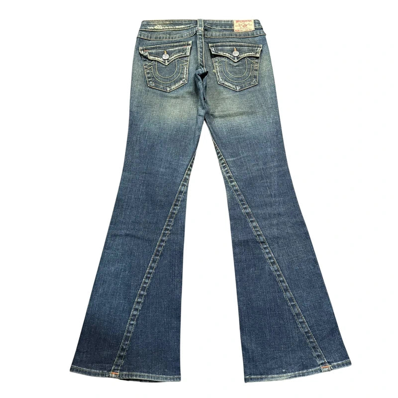 True Religion flared/bootcut low waist Women Designer jeans(w27)