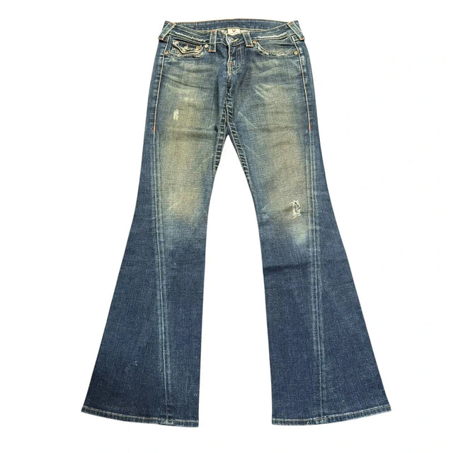 True Religion flared/bootcut low waist Women Designer jeans(w27)