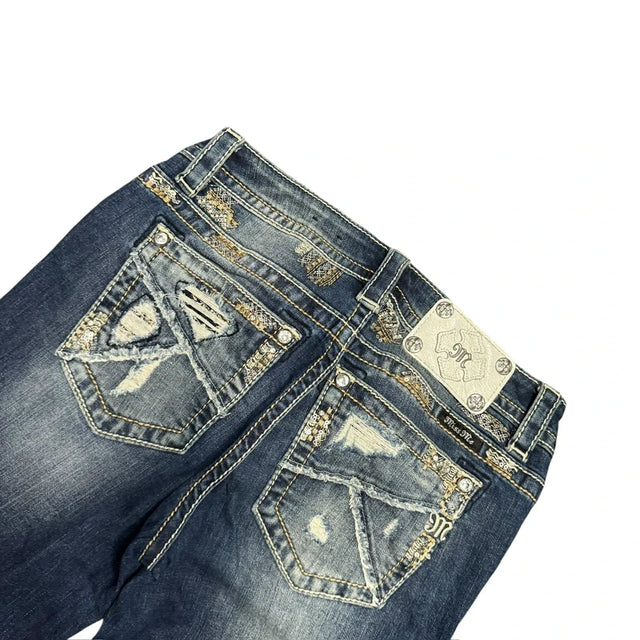Miss me flared/bootcut low waist women designer jeans(w28)