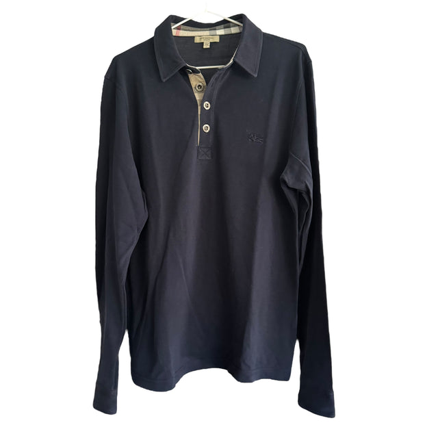 burberry polo longsleeve (L)