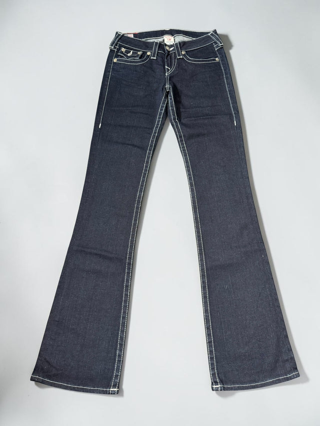True Religion flared/bootcut low waist women designer jeans(w26)
