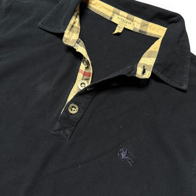 Burberry polo longsleeve navy (L)