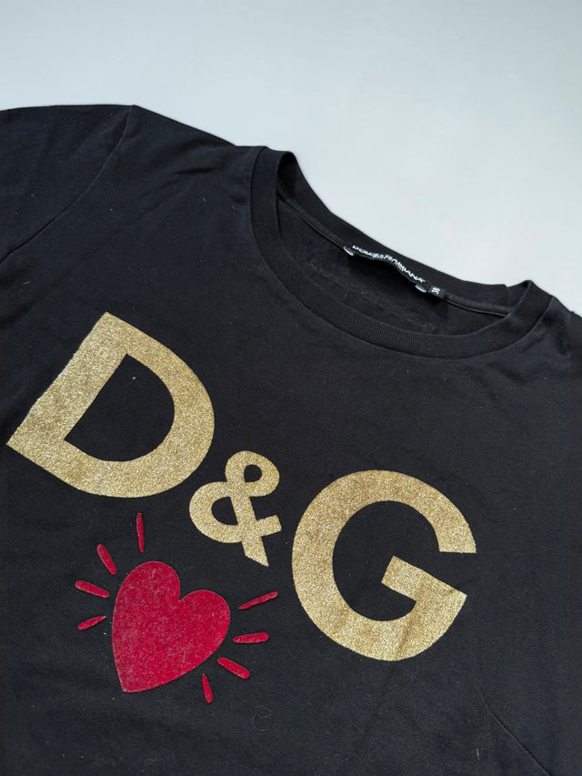 D&G glitter T-Shirt slim fit (M)