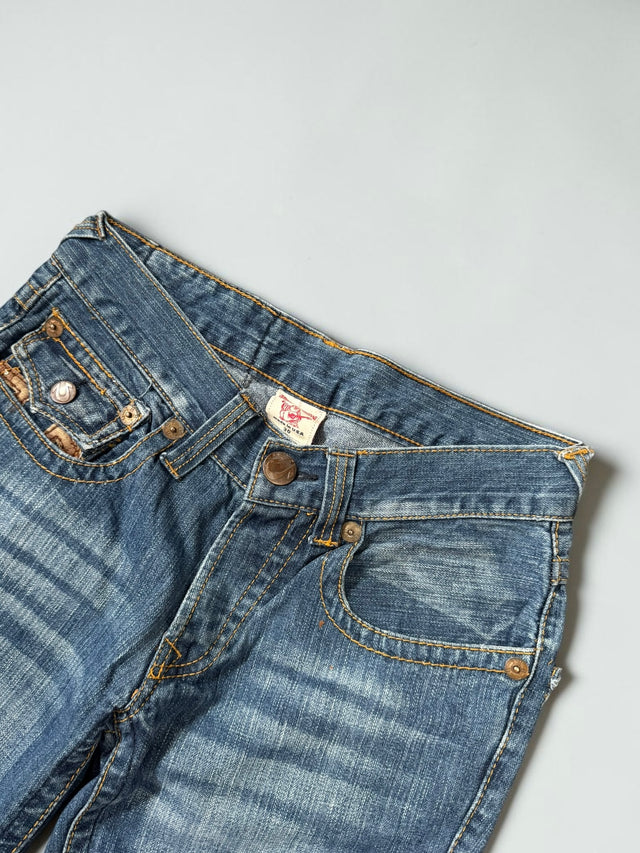 True Religion baggy/straight leg unisex designer jeans(w30)