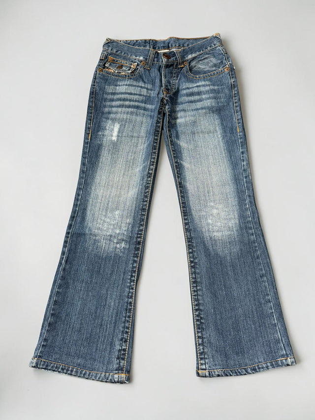 True Religion baggy/straight leg unisex designer jeans(w30)