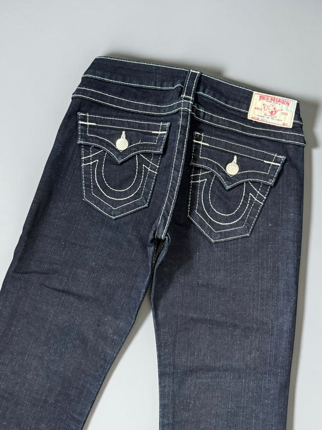 True Religion flared/bootcut low waist women designer jeans(w26)