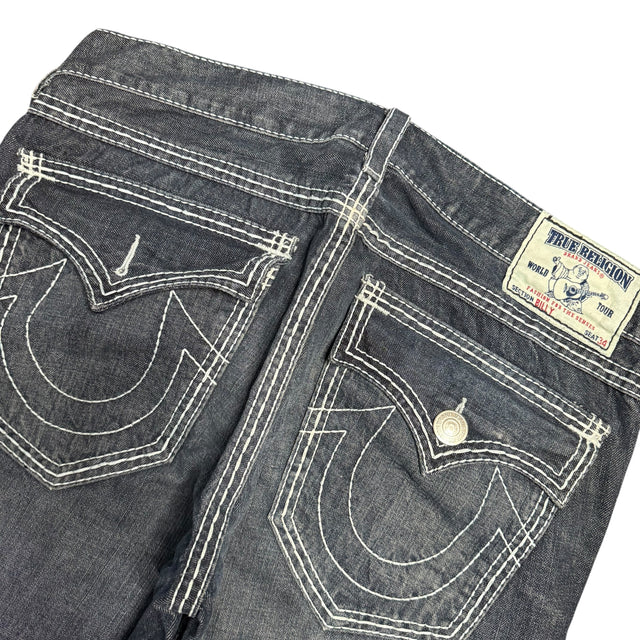 True Religion baggy unisex designer Jeans(w38)