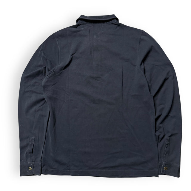 Burberry polo longsleeve navy (L)