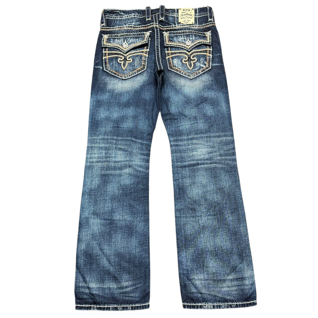 Rock Revival straight leg unisex designer Jeans(w34)