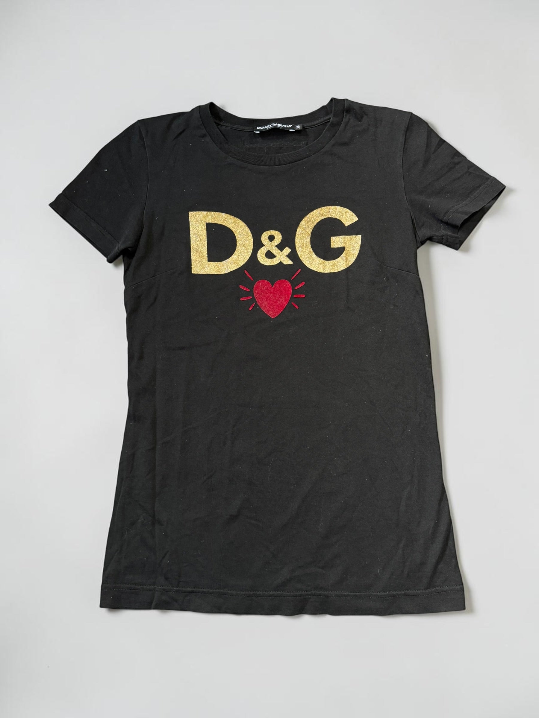 D&G glitter T-Shirt slim fit (M)