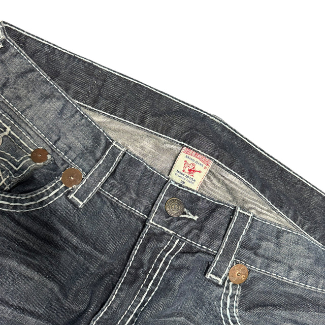 True Religion baggy unisex designer Jeans(w38)