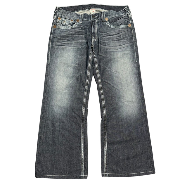 True Religion baggy unisex designer Jeans(w38)