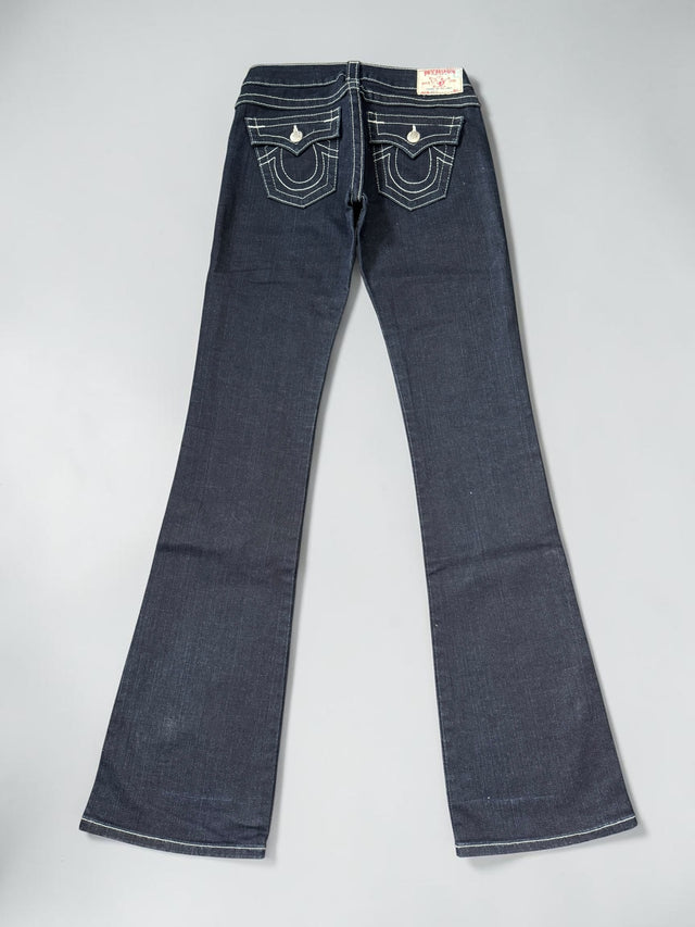 True Religion flared/bootcut low waist women designer jeans(w26)