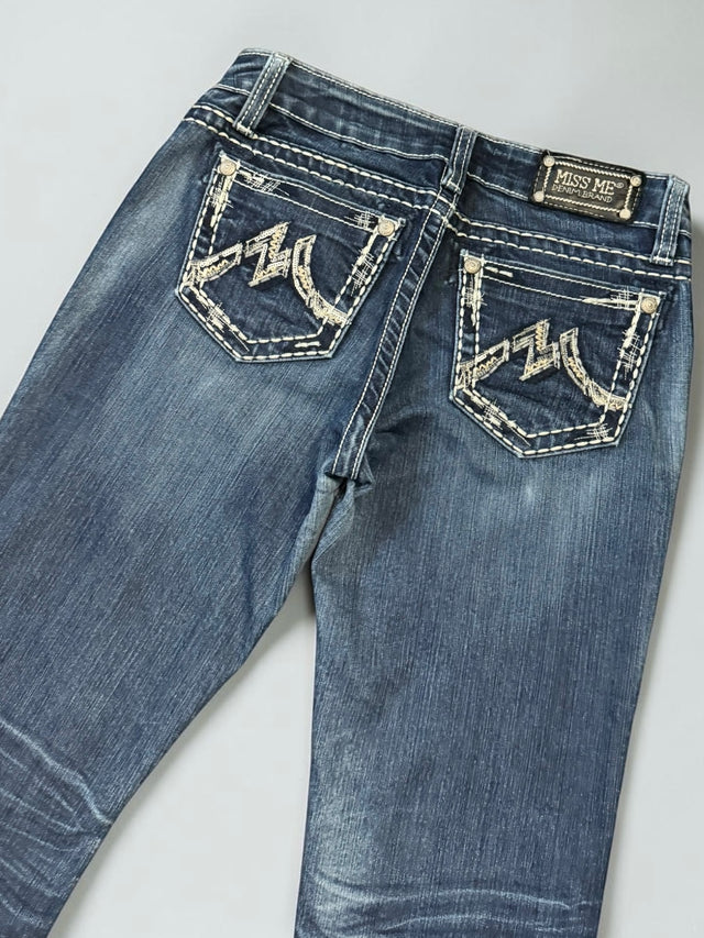 Miss me flared/bootcut low waist Women Designer jeans(w27)