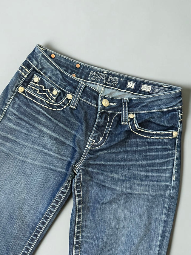 Miss me flared/bootcut low waist Women Designer jeans(w27)