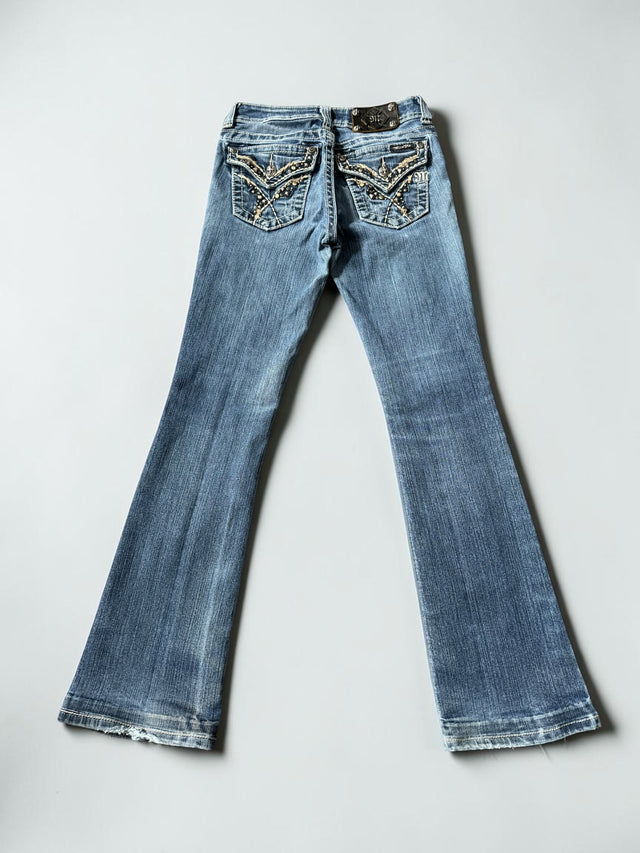 Miss me flared/bootcut low waist women designer jeans(w26)