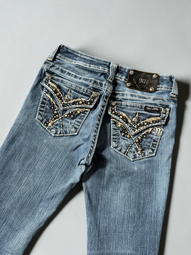 Miss me flared/bootcut low waist women designer jeans(w26)