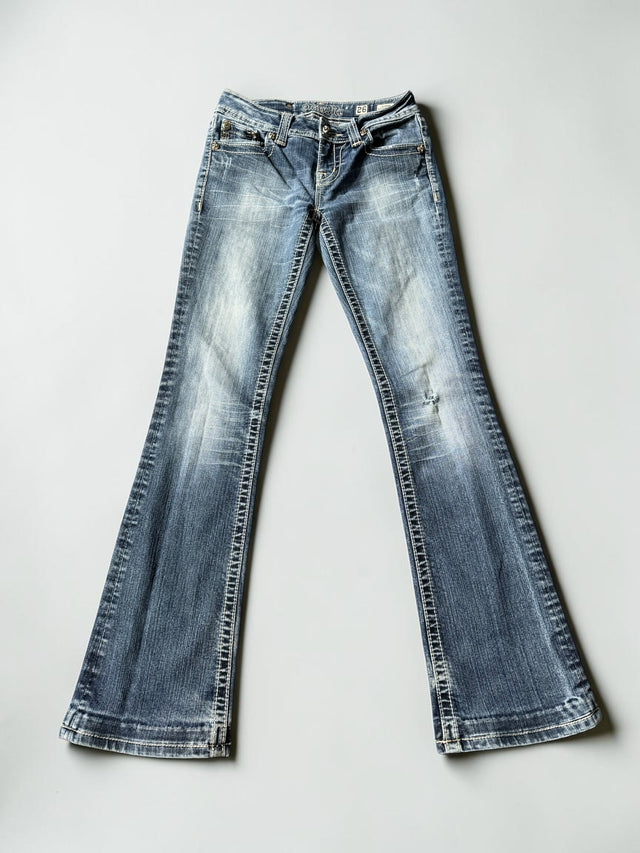 Miss me flared/bootcut low waist women designer jeans(w26)
